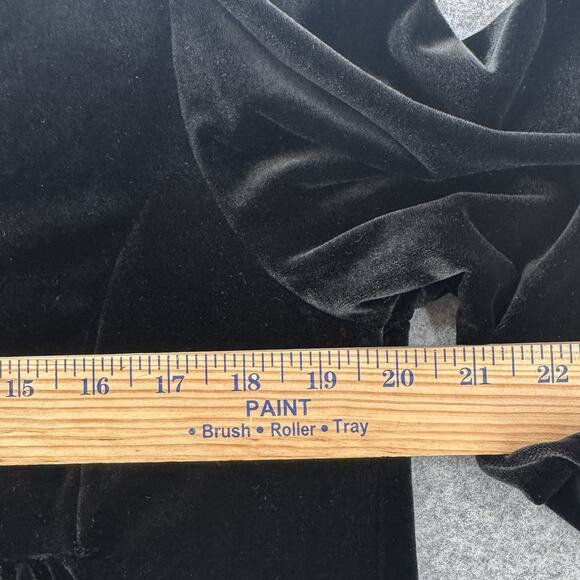 Tuckernuck Pomander Place Velvet Kenzo Dress Size Large Black Quiet Luxury Glam - Picture 8 of 13